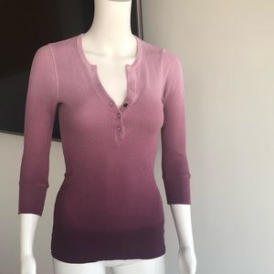 Splendid Fitted Henley Top xs